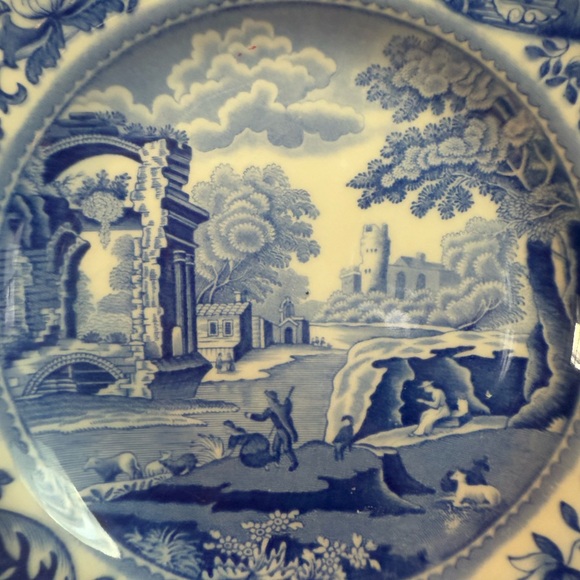 Spode NWT Blue & White Italian Porcelain 6” Camilla Plates Set of 8 - Picture 5 of 5